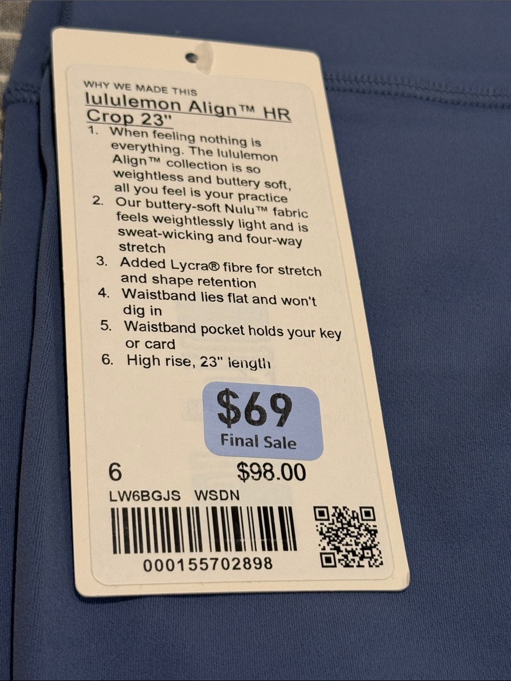 lululemon athletica Align High-Rise Leggings - Slate Blue - Picture 2 of 2